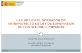LAS MPS EN EL BORRADOR DE ANTEPROYECTO DE LEY DE SUPERVISIÓN DE LOS SEGUROS PRIVADOS