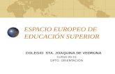 ESPACIO EUROPEO DE EDUCACIÓN SUPERIOR