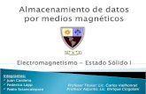 Almacenamiento de datos por medios magnéticos