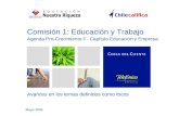 Comisión 1: Educación y Trabajo Agenda Pro-Crecimiento ll - Capítulo Educación y Empresa