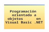 Programación  orientada a objetos      en Visual Basic .NET
