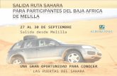 SALIDA RUTA SAHARA PARA PARTICIPANTES DEL BAJA AFRICA DE MELILLA