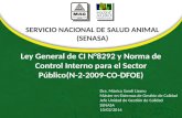 Ley General de CI N°8292 y Norma de Control Interno para el Sector Público(N-2-2009-CO-DFOE)