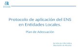 Protocolo de aplicación del ENS en Entidades Locales.