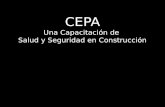 CEPA Una Capacitación  de  Salud y Seguridad  en  Construcción