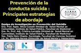 Prevención de la conducta suicida : Principales estrategias de abordaje
