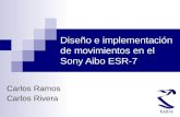 Diseño e implementación de movimientos en el Sony Aibo ESR-7
