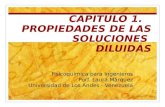 CAPITULO 1. PROPIEDADES DE LAS SOLUCIONES  DILUIDAS