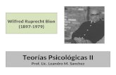 Teorías Psicológicas II Prof. Lic. Leandro M. Sanchez