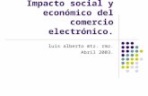 Impacto social y económico del comercio electrónico.