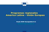Programas regionales America Latina - Unión Europea