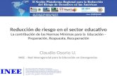 Claudio Osorio U. INEE – Red  Interagencial  para la Educación en Emergencias