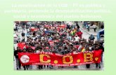 Congreso de la Central Obrera Boliviana  crea el Partido de los Trabajadores  (PT )