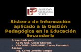 Sistema de Información aplicado a la Gestión Pedagógica en la Educación Secundaria