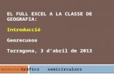 EL FULL EXCEL A LA CLASSE DE GEOGRAFIA: Introducció Georecusos Tarragona, 3 d’abril de 2013