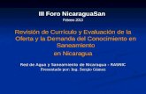 III Foro  NicaraguaSan Febrero 2013