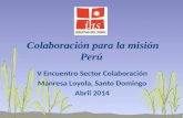 Colaboración para la misión Perú