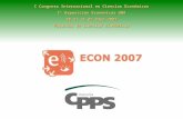 I Congreso Internacional en Ciencias Económicas 1ª Exposición Económicas UBA 28 al 31 de mayo 2007
