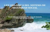 LEY ORGÁNICA DEL SISTEMA DE  SEGURIDAD SOCIAL