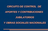 CIRCUITO DE CONTROL  DE  APORTES Y CONTRIBUCIONES   JUBILATORIOS  Y OBRAS SOCIALES NACIONALES