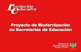 Proyecto de Modernización  de Secretarías de Educación
