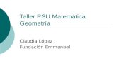Taller PSU Matemática Geometría