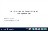La Directiva de Servicios y su transposición