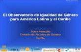 El Observatorio de Igualdad de Género para América Latina y el Caribe