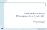 El Banco Europeo de Reconstrucción y Desarrollo