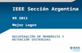 IEEE Sección Argentina RR 2011 Mejor Logro