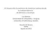El  Desarrollo Económico  de  América  Latina  desde  la  Independencia de  Bértola  y  Ocampo