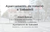 Aparcaments de rotació  a Sabadell