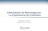 Información de Microseguros:  La Experiencia de Colombia