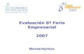 Evaluación 8ª Feria Empresarial 2007