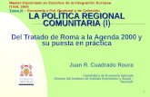 LA POLÍTICA REGIONAL COMUNITARIA  (I) Del Tratado de Roma a la Agenda 2000 y su puesta en práctica