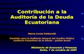 Contribución a la Auditoría de la Deuda Ecuatoriana Maria Lucia Fattorelli