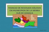 MANEJO DE RESIDUOS SÓLIDOS EN MUNICIPIOS DE LA SIERRA SUR DE OAXACA