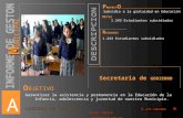 P ROYECT O Subsidio a la gratuidad en Educación M ETAS 1.243 Estudiantes subsidiados R ECURSOS