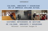 SEMINARIO CALIDAD, AMBIENTE Y SEGURIDAD  EN LA EMPRESA CHILENA ACTUAL