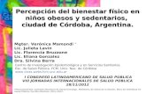 Percepción del bienestar físico en niños obesos y sedentarios,  ciudad de Córdoba, Argentina.