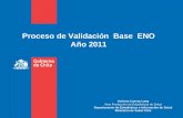 Proceso de Validación  Base  ENO Año 2011