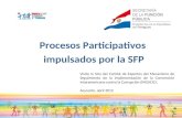 Procesos Participativos  impulsados por la SFP