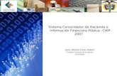 Sistema Consolidador de Hacienda e Información Financiera Pública –CHIP-  2007