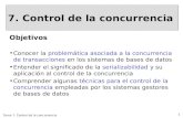7. Control de la concurrencia