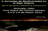 II Jornadas de Biodiversidad en el Bajo Segura