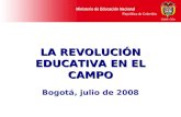 LA REVOLUCIÓN EDUCATIVA EN EL CAMPO