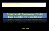 Observatorio Económico y Social  Base de datos mercado laboral