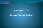 Censo APAMA 2013. Comisión  Asesores Técnicos.