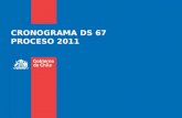 CRONOGRAMA DS 67 PROCESO 2011