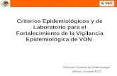 Dirección  General de  Epidemiología México,  Octubre 2012